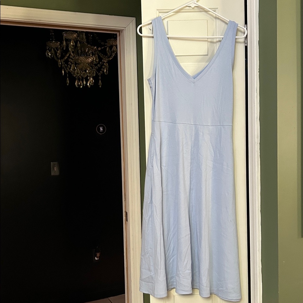 A New Day Light Blue Ribbed Dress